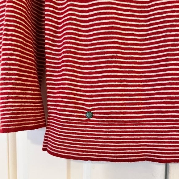 Barbour Red and White Striped Top - Picture 8 of 13